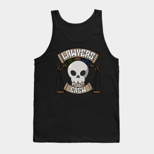 Lawyers crew Jolly Roger pirate flag Tank Top